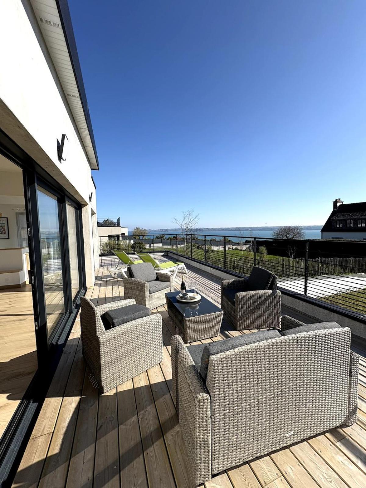 Villa Armor Vue Mer Et Spa Карантек Экстерьер фото
